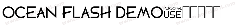 Ocean flash demo字体转换